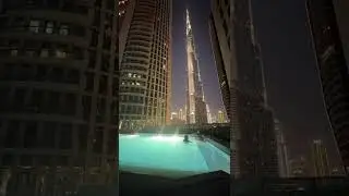 night swimming with my friends in vista downtown dubai city uae 🇦🇪🇦🇪🇦🇪yr2025