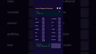cursor property in using html css 