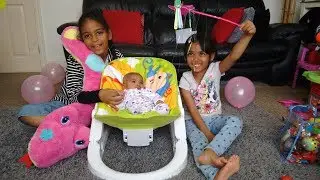 NEW BABY GIRL Reveal Nadia Amani Toys Newborn Baby Sister New Family Member