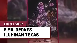 Un show masivo con drones sorprende en Texas al recrear el nacimiento de Jes&uacute;s en el cielo