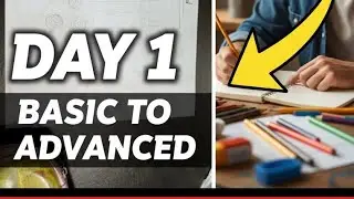 Day 1 learn basic to advanced sketch step by step #drawing #vlog 