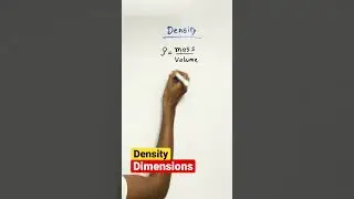 Dimensions of density #short #shorts
