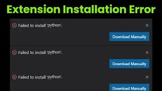 Error While Installing Extension Please Check Log  - Vscode Extension Installation Error - Fix