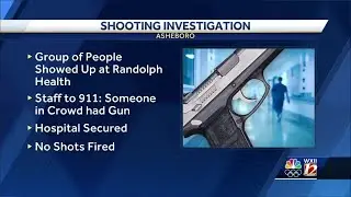 Asheboro: After gunshot victim arrives at ER, medical staff calls 911 due to armed crowd outside
