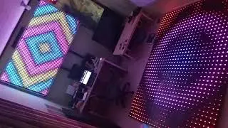 1router- 1 laptop- 2 IP address- 2 application LED Matrix software.Glediator & Jinx!
