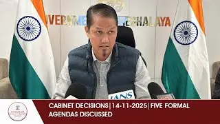 CABINET DECISIONS | 14-11-2025 | FIVE FORMAL AGENDAS DISCUSSED