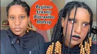 HOW TO beginner Alternative, Gothic, dark makeup | August 2021 | Black Alternative teen