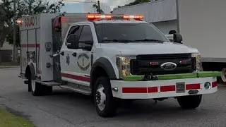 Ocean City-Wright Fire Control District Squad 1 Responding 