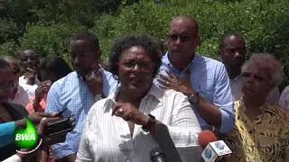 Prime Minister Mia Mottley Tours The Graeme Hall Nature Sanctuary