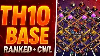 NEW UNBEATEN TH10 BASE 🔥 Ranked + CWL Layout | Clash of Clans 2025