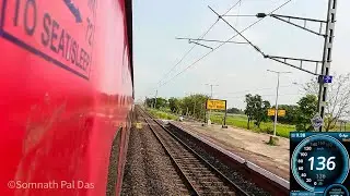 136 Kmph Massive Aggressive Poorva Exp Doorplating &brvbar; High Speed Station Skips &brvbar; HWH To DGR Journey