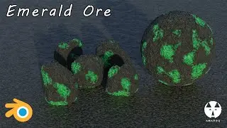 Emerald Ore Material | Blender Tutorial