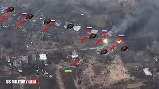 Massive Attack!! Ukrainian Troops Fired Dozens of Russian T-90 Tanks Using HIMARS