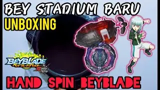 UNBOXING‼BEYBLADE STADIUM TERMURAH + TEST HAND SPIN  #beyblade #beybladeburst #unboxing