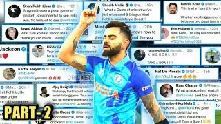Top Celebrities react to Virat Kohli's 82(53) vs Pakistan Part-2 | India vs Pak | T20 World cup 2022