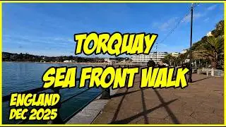 Torquay Sea Front Walk December 2025 #walkingtour #torbay