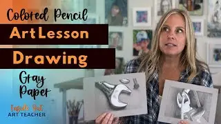 How to Create High Contrast Drawing Easy Tutorial | High School Art Lesson