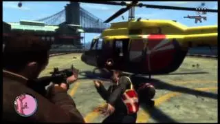 GTA IV - Police chase (with helicopter)