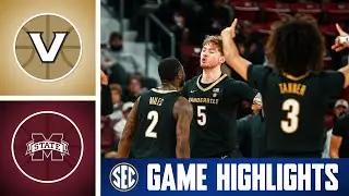 Vanderbilt Commodores at Mississippi State Bulldogs | Game Highlights | 2026 SEC Men's Basketball