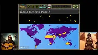 World Deserts Puzzle 🌍🧩🎓 Fun Geography Homework (Education Games)