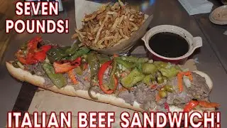 MASSIVE Italian Beef Combo Sandwich Challenge!!