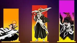ALL OF ICHIGO'S FORMS VS 5TH ANNIVERSARY ICHIGO POWER LEVELS | Bleach & Bleach Brave Souls