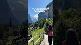 Definite must see in Switzerland 🇨🇭 #lauterbrunnen #lauterbrunnenvalley #switzerland #schweiz