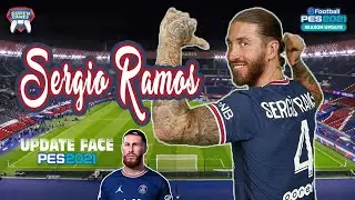 PES 2021 &bull; Sergio Ramos &bull;  NEW FACE and HAIRSTYLE &bull; FREE DOWNLOAD