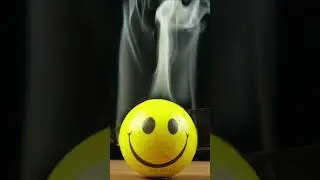 1000 Degree Knife vs Smiley Ball #Shorts