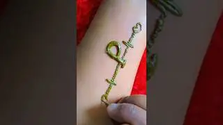 P ✨ letter tatto design#shorts#viralvideo#trending#mehndi