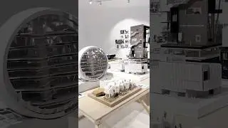 Student models at A+D Museum from different architecture schools in Los Angeles. #architecturemodel