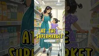 Go to supermarket | Tiếng Anh mẹ v&agrave; b&eacute; #englishwithmommy #englishforkids