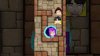 ITALIAN BRAINROT x Demon Slayer ⚔️ x K-Pop Demon Hunters | MAZE CHALLENGE 😱🔥 #Shorts