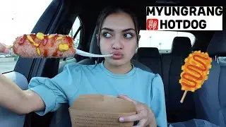 Korean Fried Cheese Mukbang! Myungrang Hot Dog