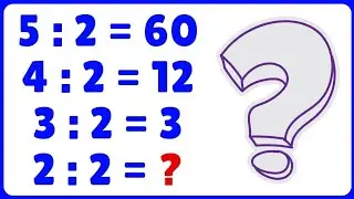 🔥2&divide;2=❓️Mathematical Logical Sequence 😺Which number completes this Sequence❓️Logical Reasoning