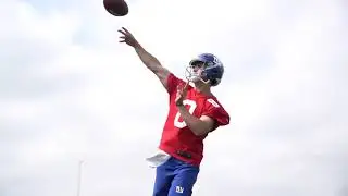QB Daniel Jones on rookie minicamp practice | Giants 2019