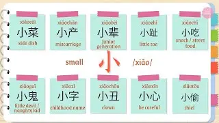 Expand Your Chinese Vocabulary With The Character 小 (xiǎo) | Alice Ruan