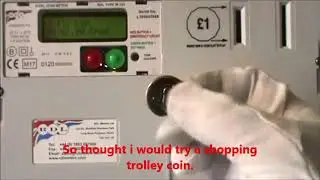 RDL Coin Meter accepting shopping tokens!