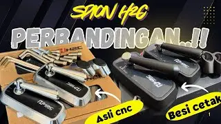 SAMA-SAMA OKE‼️PERBEDAAN SPION H2C ASLI CNC DENGAN BESI CETAK #spionh2c #spionvariasi #vespamatic 