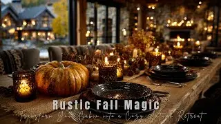 Rustic Fall Decorating Ideas for Cozy Cabin Interiors | Warm Autumn Inspiration & Mountain Views