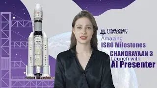 ISRO MILESTONES | Timeline till CHANDRAYAAN 3 | AI News Presenter | Brainware University