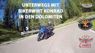 Unterwegs mit Bikerwirt Konrad in den Dolomiten!