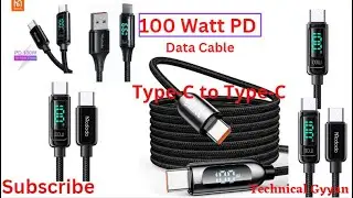 Baseus 100W USB-C PD Cable with Power LED Display | 100W Output Testing.
