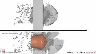 CertaSIM: Bullet Impact with Aluminum Plate using the IMPETUS Afea Solver