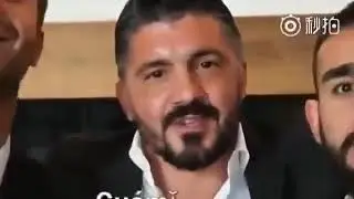 Gattuso pranked by saying Forza Inter in chinesse