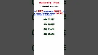 Coding-Decoding #codingdecodingreasoning #coding #codingdecodingtricks #reasoningtricks