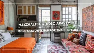 🖼️ Maximalist Studio Apartment with Bold Design Ideas for Small Spaces!