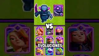 MINI PEKKA vs TODAS LAS CARTAS EVOLUCIONADAS | #clashroyale