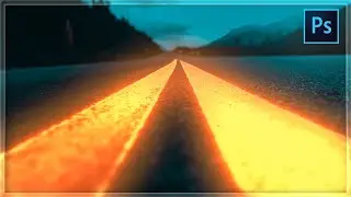 [ Photoshop Tutorial ] GLOWING ROAD LINE EFFECT