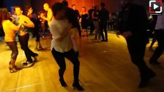 Leonilee Vargas & Dennis salsa social at Texas Salsa Congress 2016